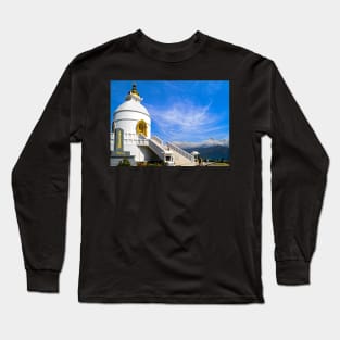 Peace Pagoda, Pokhara. Long Sleeve T-Shirt